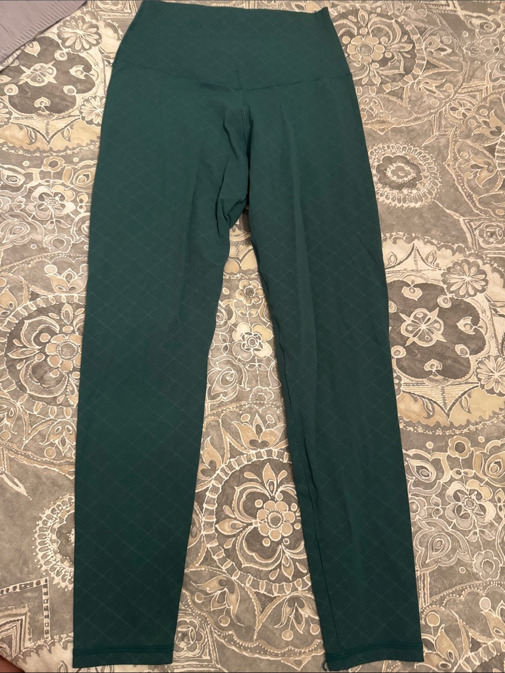 Womens High-Waist Emerald Green Active Leggings